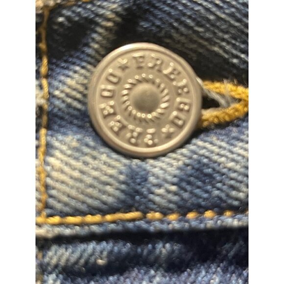 Freego vintage denim straight skirt embellished 26 waist 34 hip 22' long - Picture 7 of 7